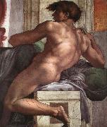 Michelangelo Buonarroti Ignudo oil painting reproduction